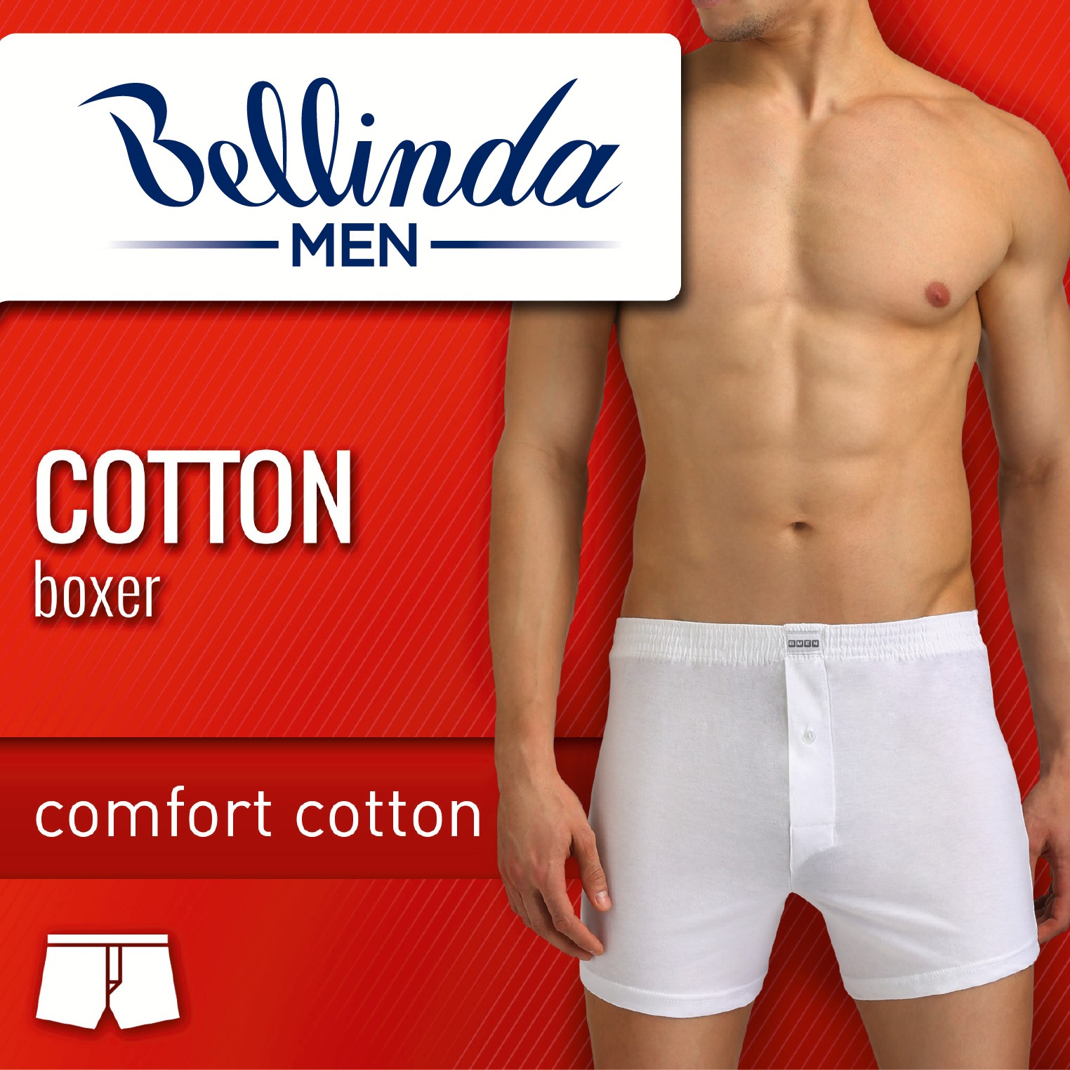 Bellinda COTTON BOXER - Men's Boxer Shorts - White